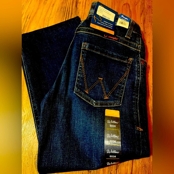 Brand New with tag Denim Wrangler size 0x36 - Picture 3 of 3